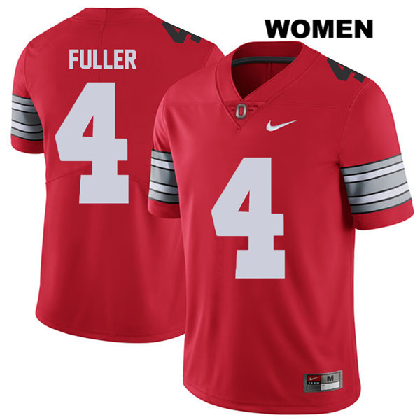Ohio State Buckeyes Women's Jordan Fuller #4 Red Authentic Nike 2018 Spring Game College NCAA Stitched Football Jersey AV19A65KZ